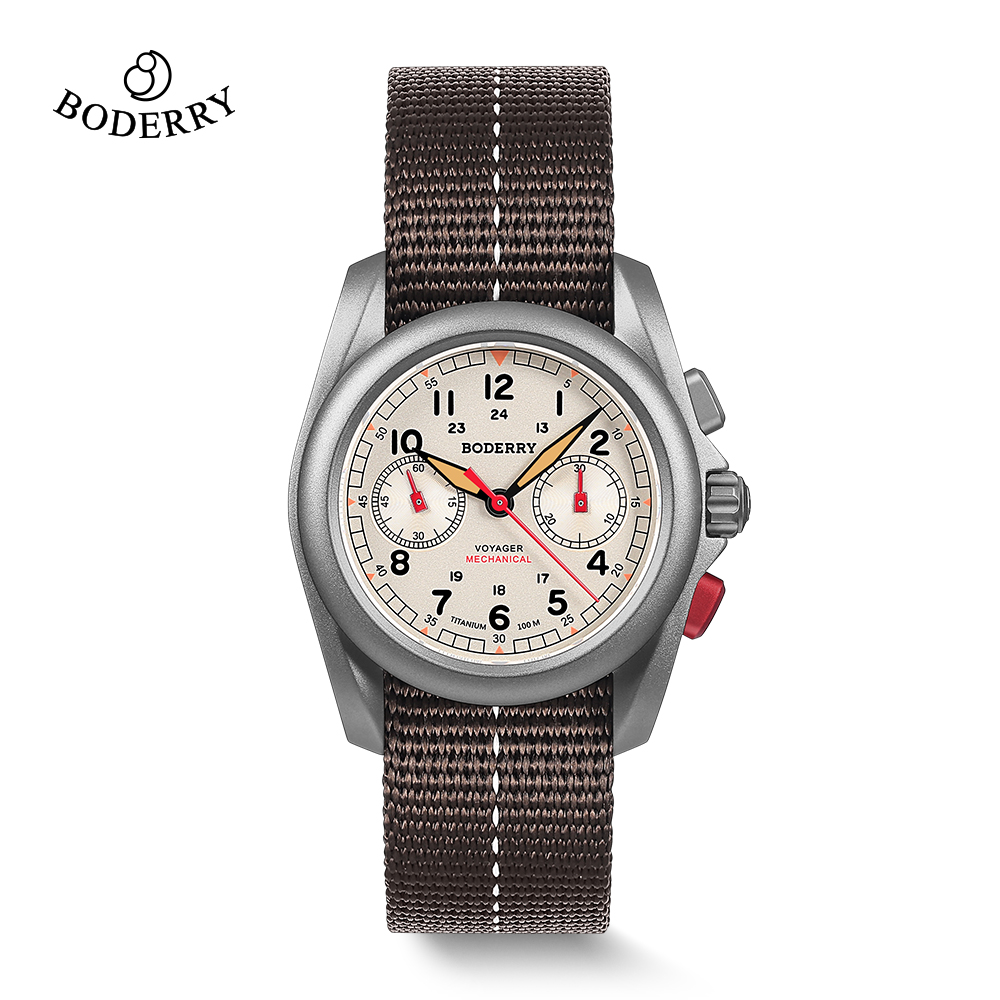 Field Watch Titanium 100M Sapphire - BODERRY мужские полевые часы титановый механический