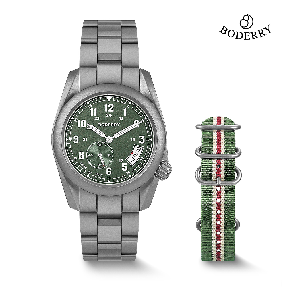Field Watch Titanium 100M Sapphire - Наручные часы Boderry VOYAGER 38 с