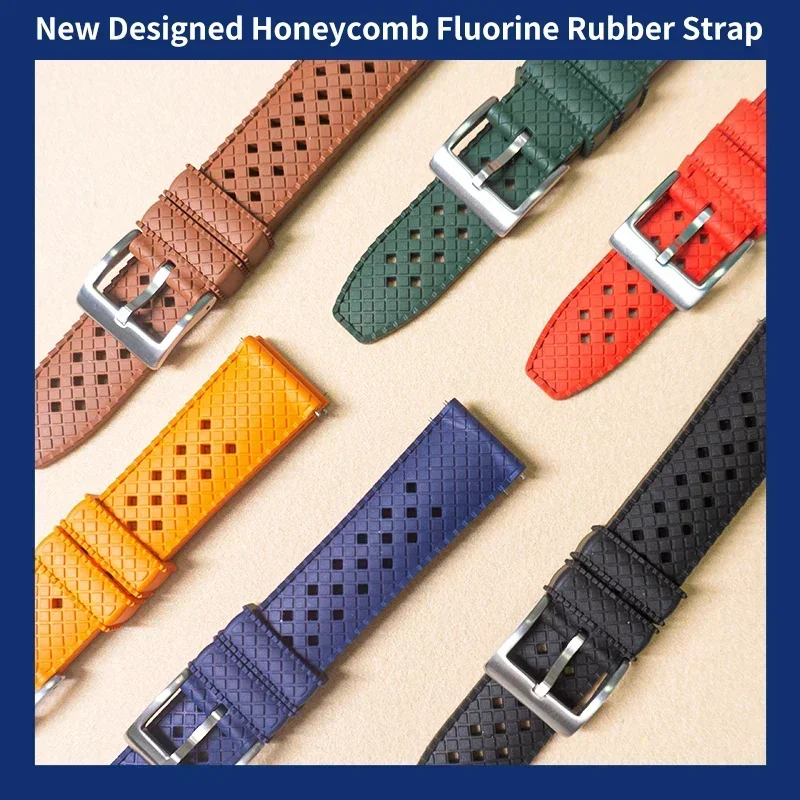 Fkm Rubber Dive Watch Strap 20Mm - Высококачественный ремешок для часов FKM 20