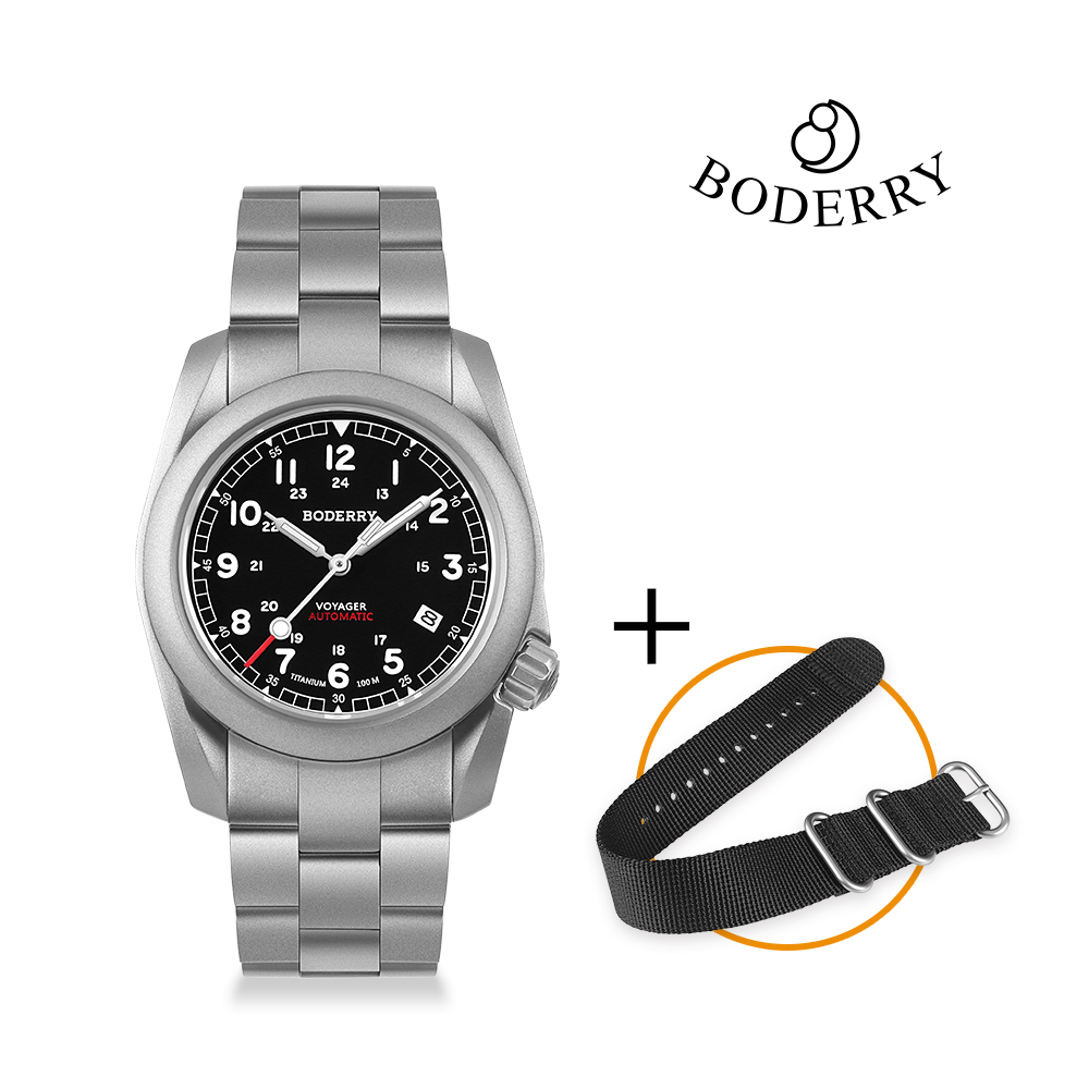 Field Watch Titanium 100M Sapphire - Boderry Voyager Field Watch Титановые автоматические