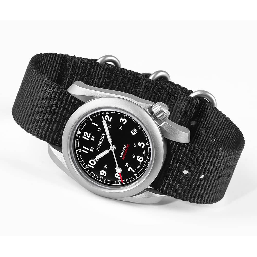 Мужские полевые часы BODERRY и – обзор и цена Field Watch Titanium 100M Sapphire