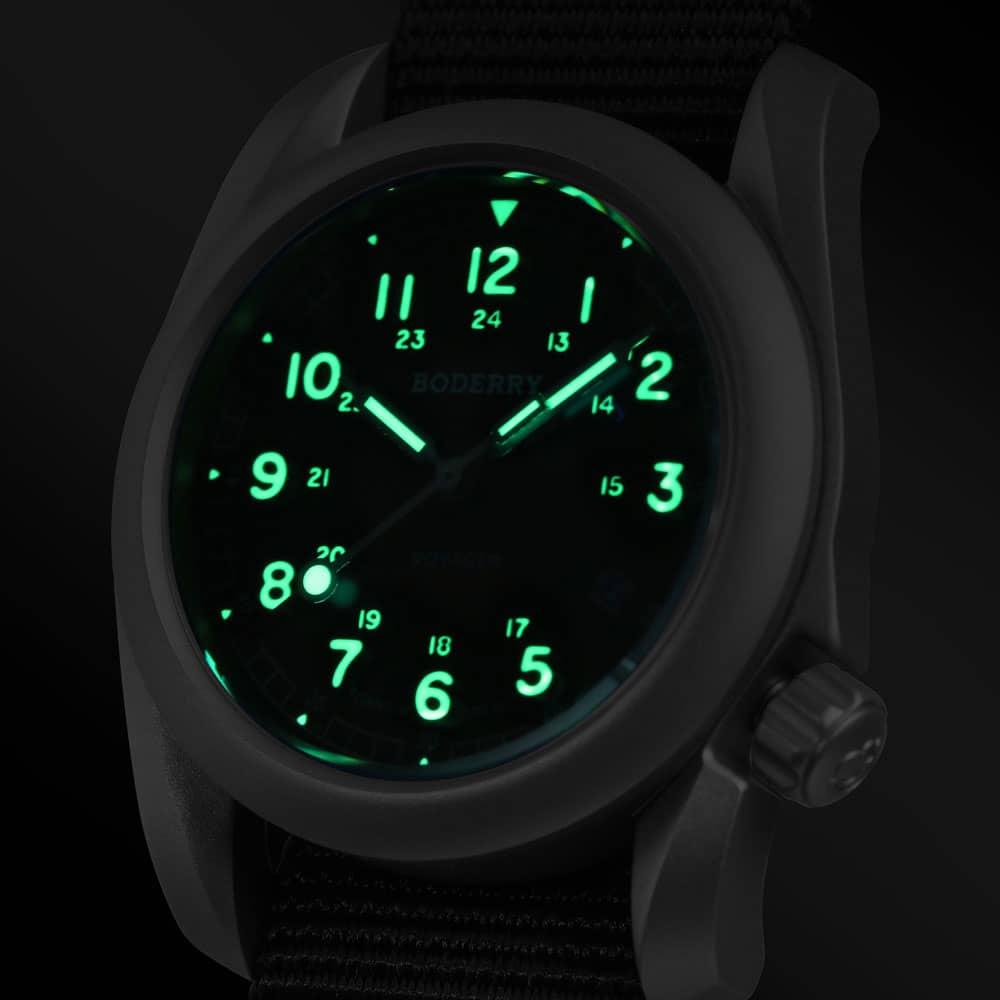 Мужские полевые часы BODERRY и – обзор и цена Field Watch Titanium 100M Sapphire