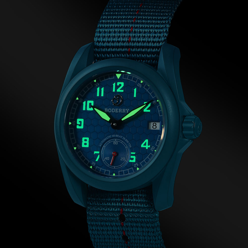 BODERRY мужские полевые часы т – обзор и цена Field Watch Titanium 100M Sapphire