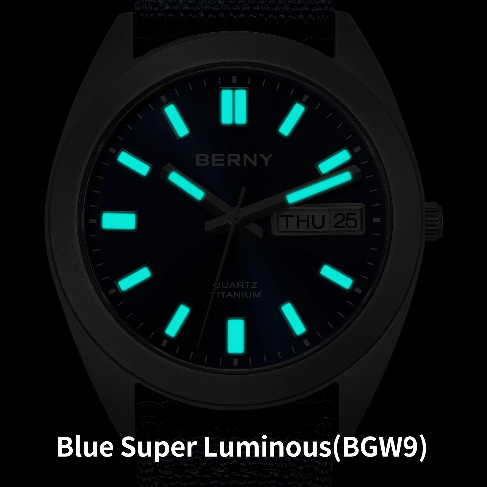 BERNY Титановые мужские часы S – обзор и цена Field Watch Titanium 100M Sapphire