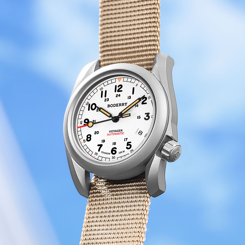 Мужские легкие полевые часы Bo – обзор и цена Field Watch Titanium 100M Sapphire