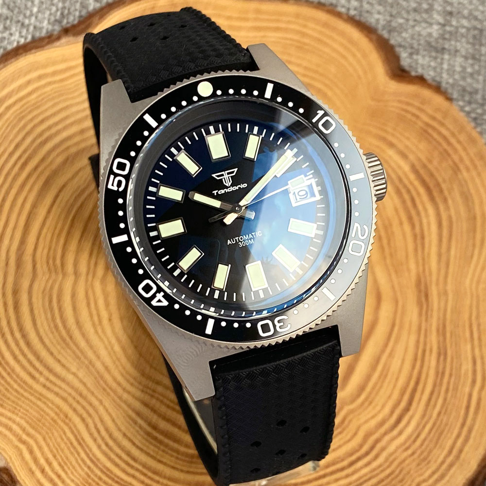 Новые 62MAS Tandorio 41 мм тит – обзор и цена Titanium Automatic Watch 300M Sapphire