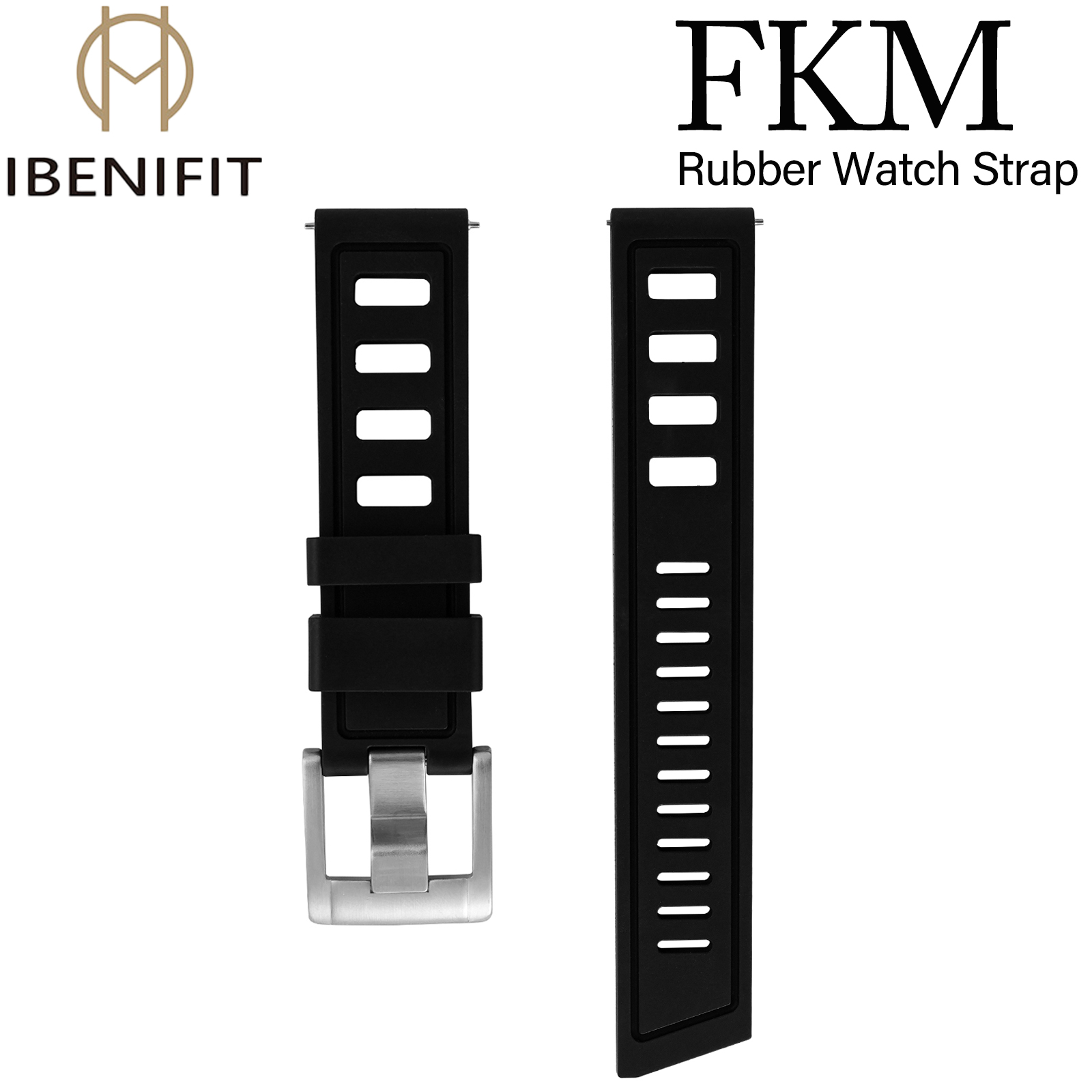 Резиновый ремешок для часов пр – обзор и цена Fkm Rubber Dive Watch Strap 20Mm