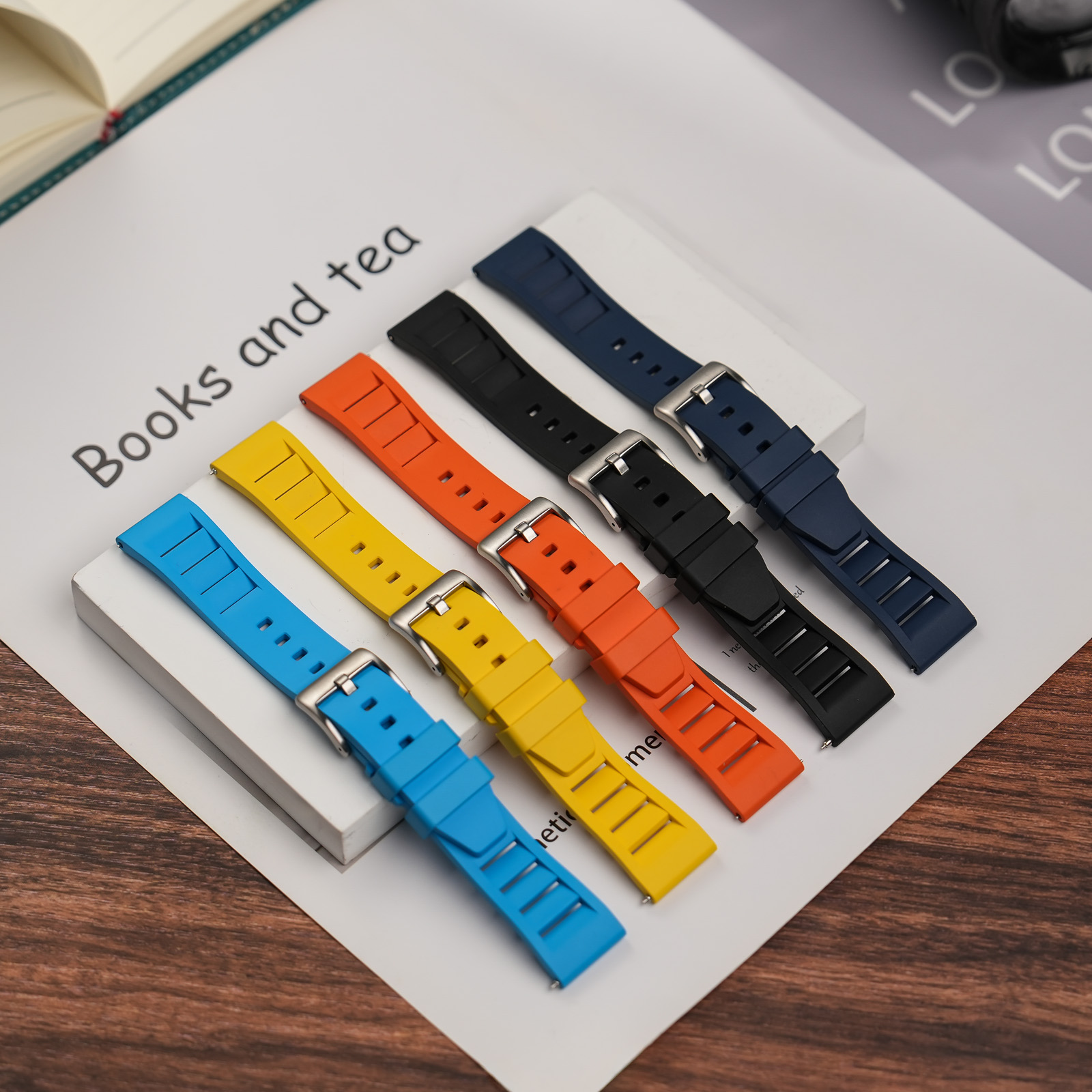 Новый дизайн FKM резиновый рем – обзор и цена Fkm Rubber Dive Watch Strap 20Mm