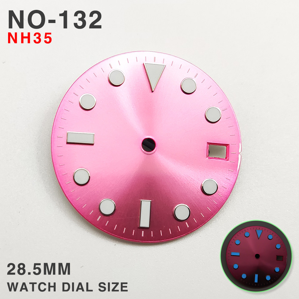 Циферблат 28,5 мм, розовый, с  – обзор и цена Watch Dial Custom Sterile 28.5Mm
