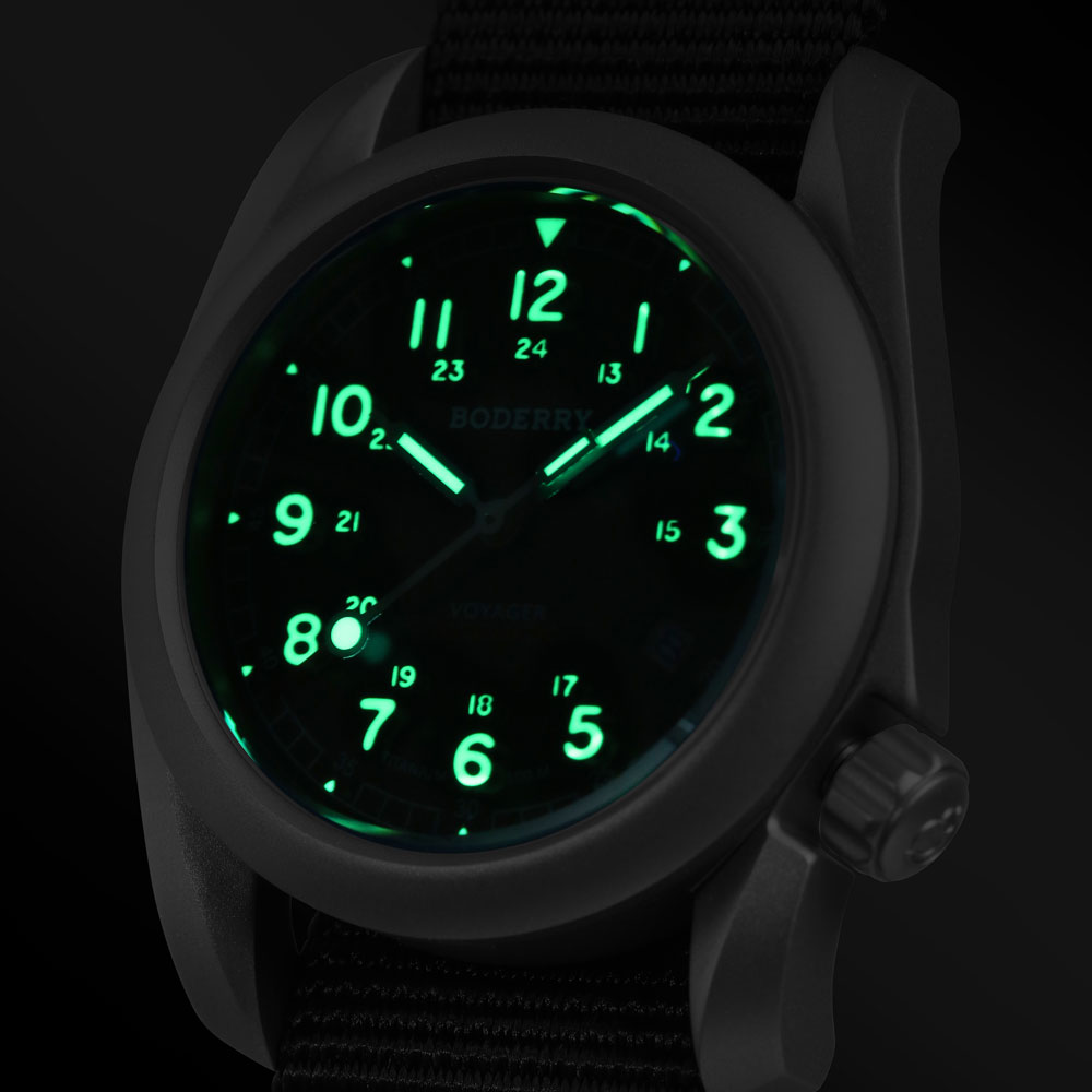 Мужские часы Boderry Field Wat – обзор и цена Field Watch Titanium 100M Sapphire