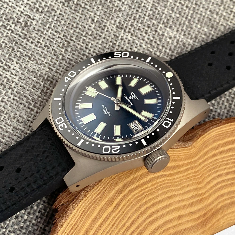 Tandorio 41 мм Титановые часы  – обзор и цена Titanium Automatic Watch 300M Sapphire