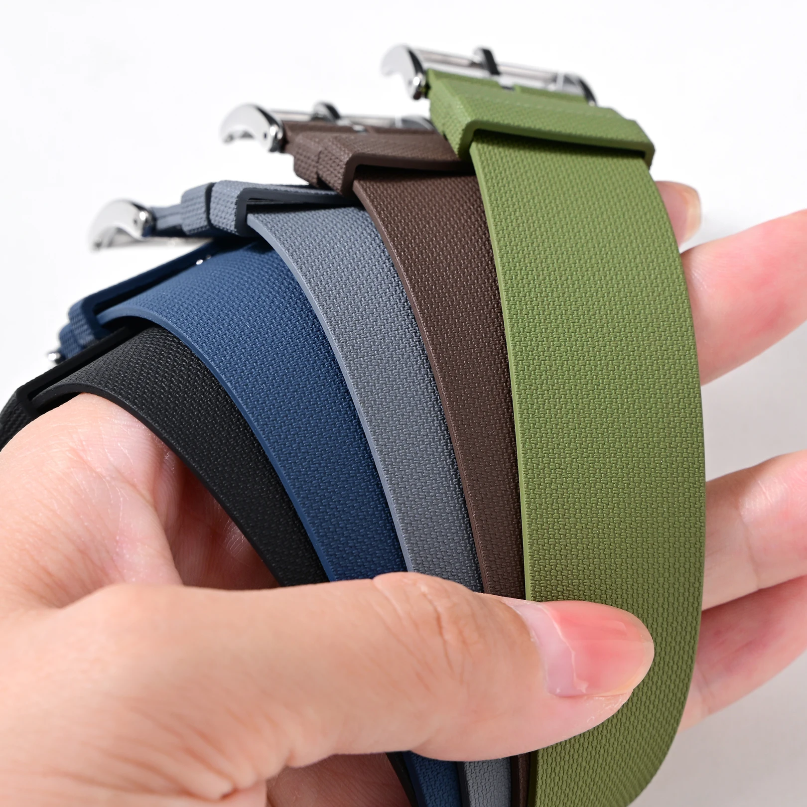 Ремешок из фторкаучука 20 мм,  – обзор и цена Fkm Rubber Dive Watch Strap 20Mm