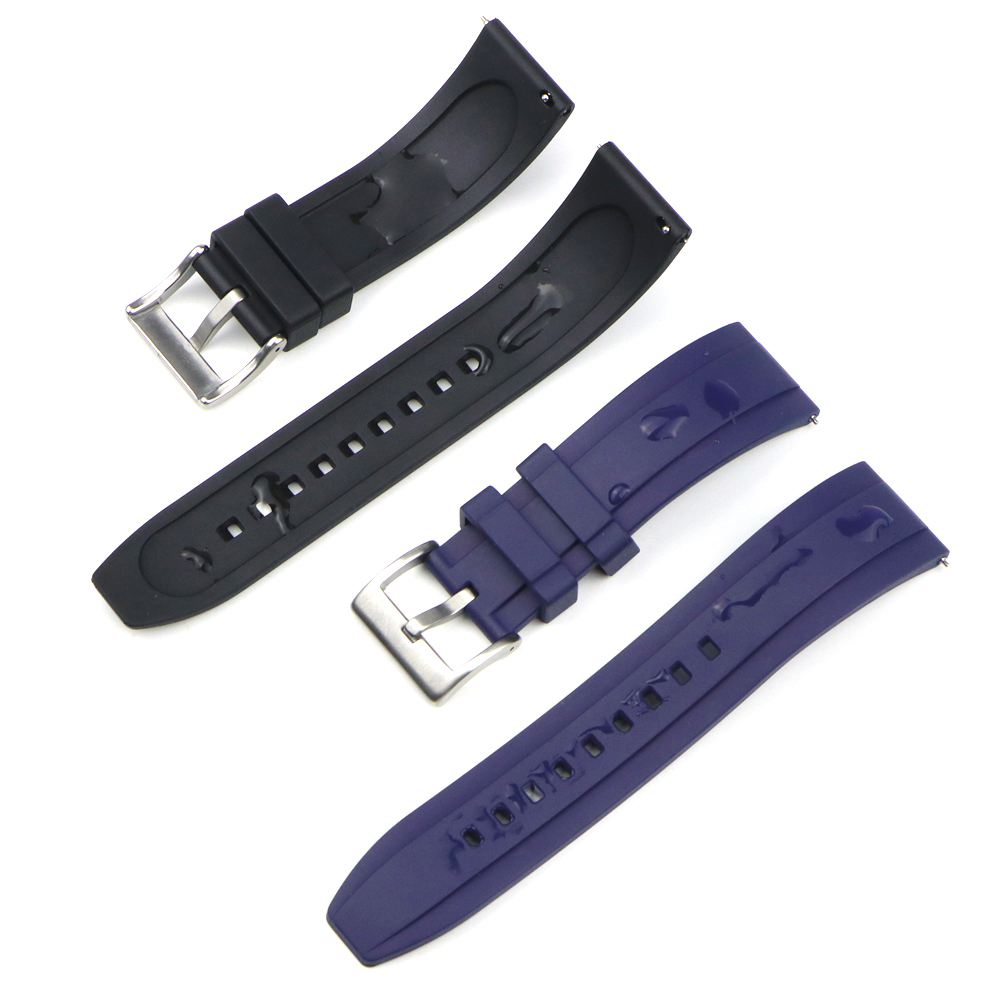 Ремешок для часов из фторкаучу – обзор и цена Fkm Rubber Dive Watch Strap 20Mm