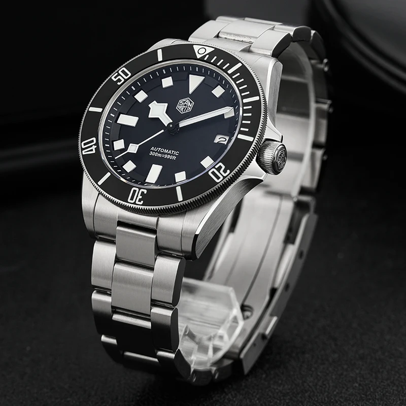Механические часы San Martin S – обзор и цена Titanium Automatic Watch 300M Sapphire