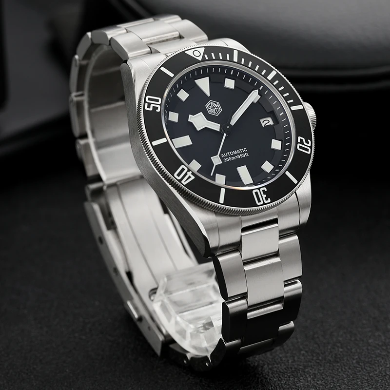 Механические часы San Martin S – обзор и цена Titanium Automatic Watch 300M Sapphire