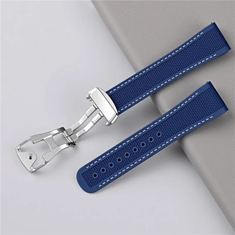 20 мм, 21 мм, 22 мм, ремешок с – обзор и цена Fkm Rubber Dive Watch Strap 20Mm