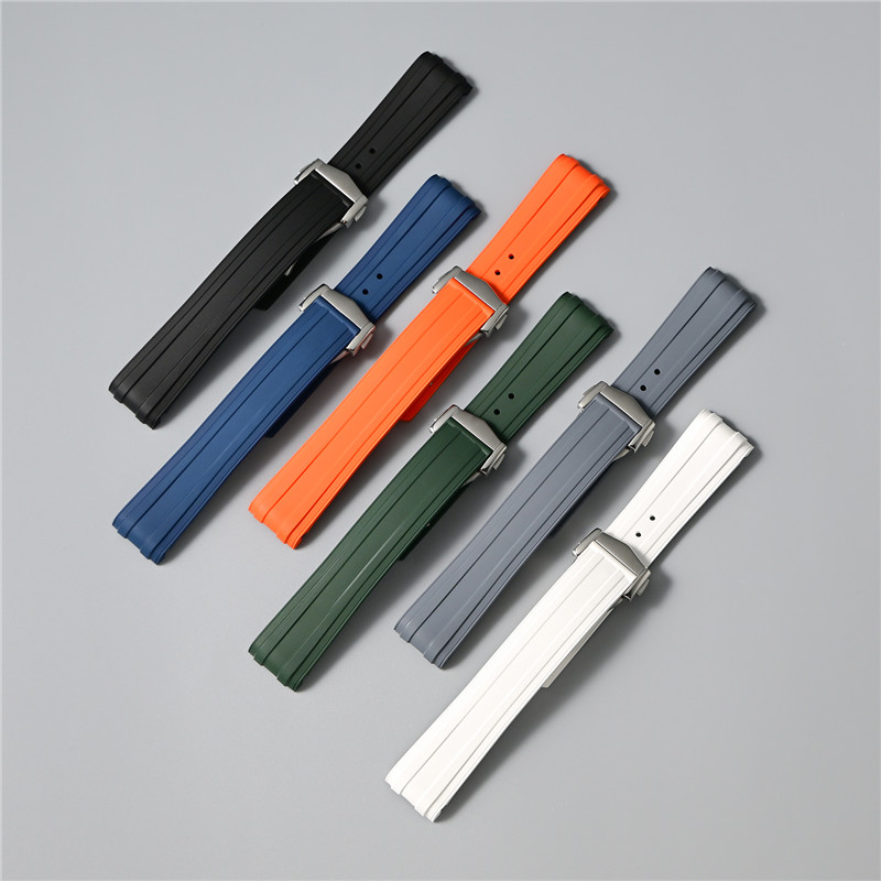 Ремешок для часов из фторкаучу – обзор и цена Fkm Rubber Dive Watch Strap 20Mm
