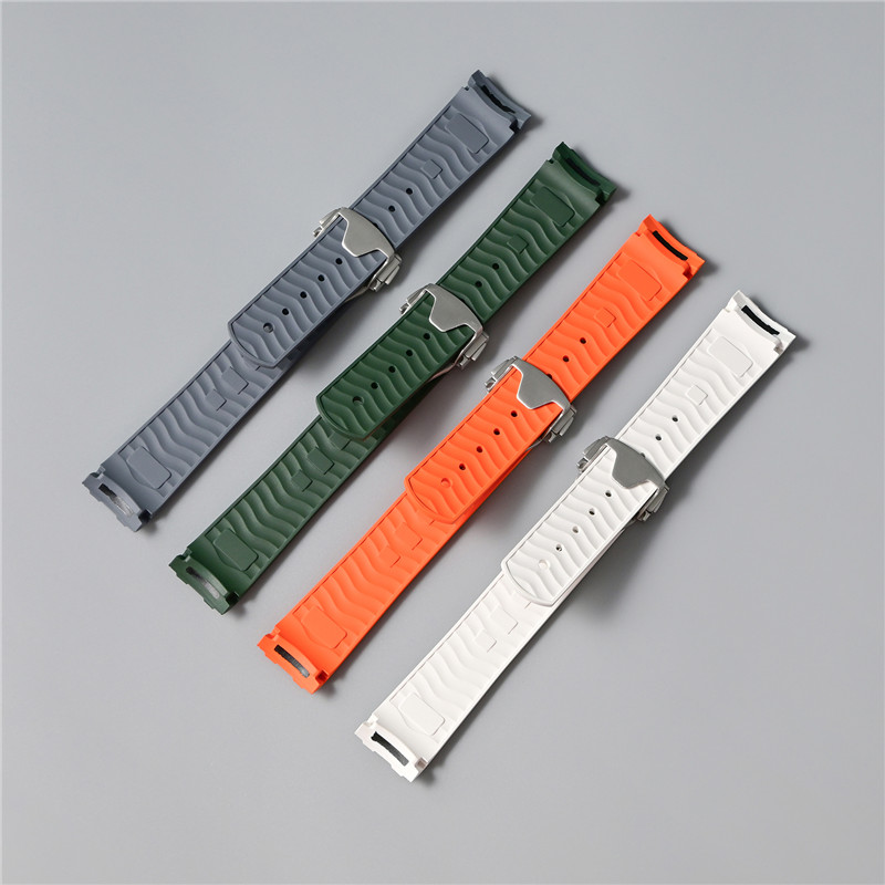 Ремешок для часов из фторкаучу – обзор и цена Fkm Rubber Dive Watch Strap 20Mm