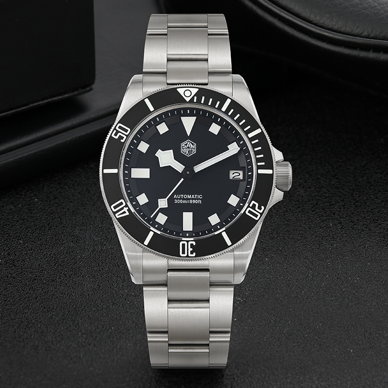 Часы для дайвинга San Martin S – обзор и цена Titanium Automatic Watch 300M Sapphire