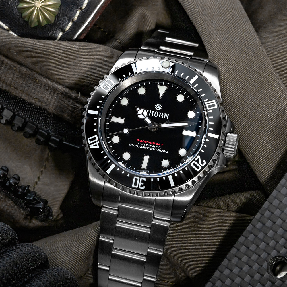 THORN SHY037 – автоматические  – обзор и цена Titanium Automatic Watch 300M Sapphire