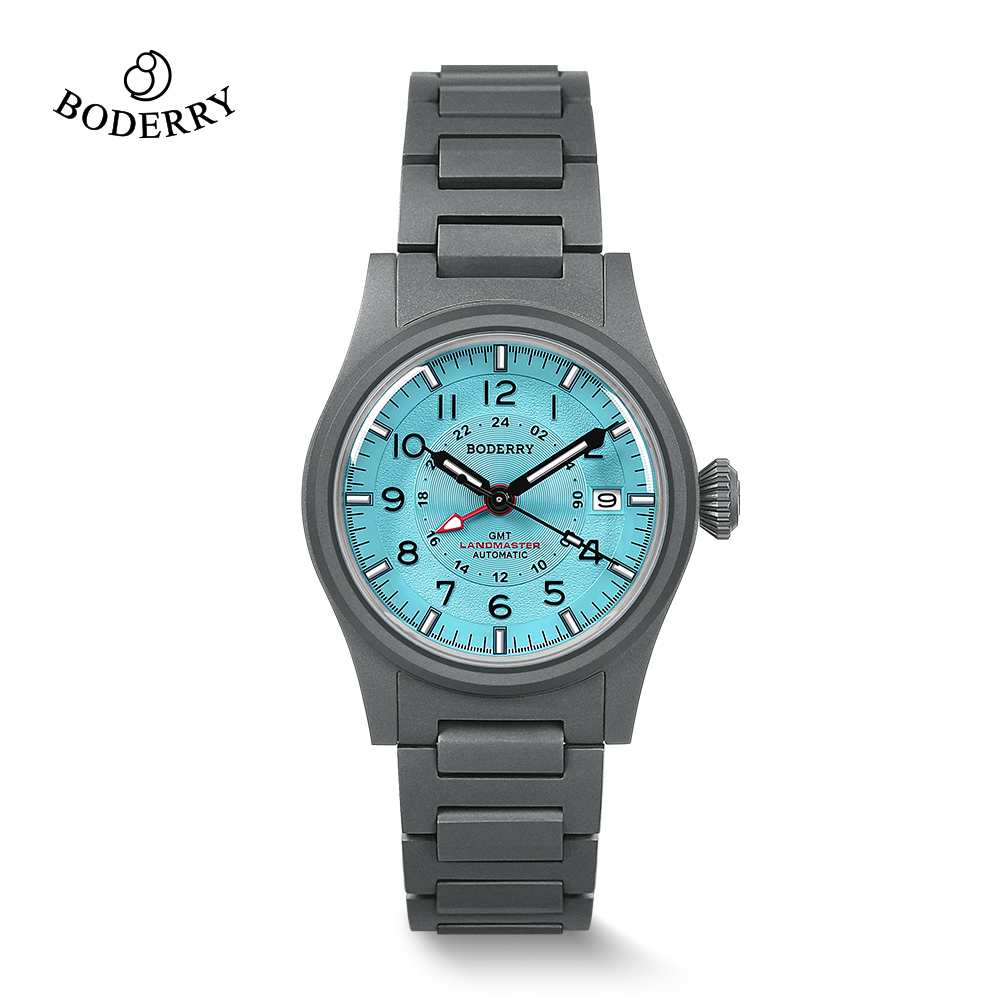 Boderry LANDMASTER GMT полевые – обзор и цена Field Watch Titanium 100M Sapphire