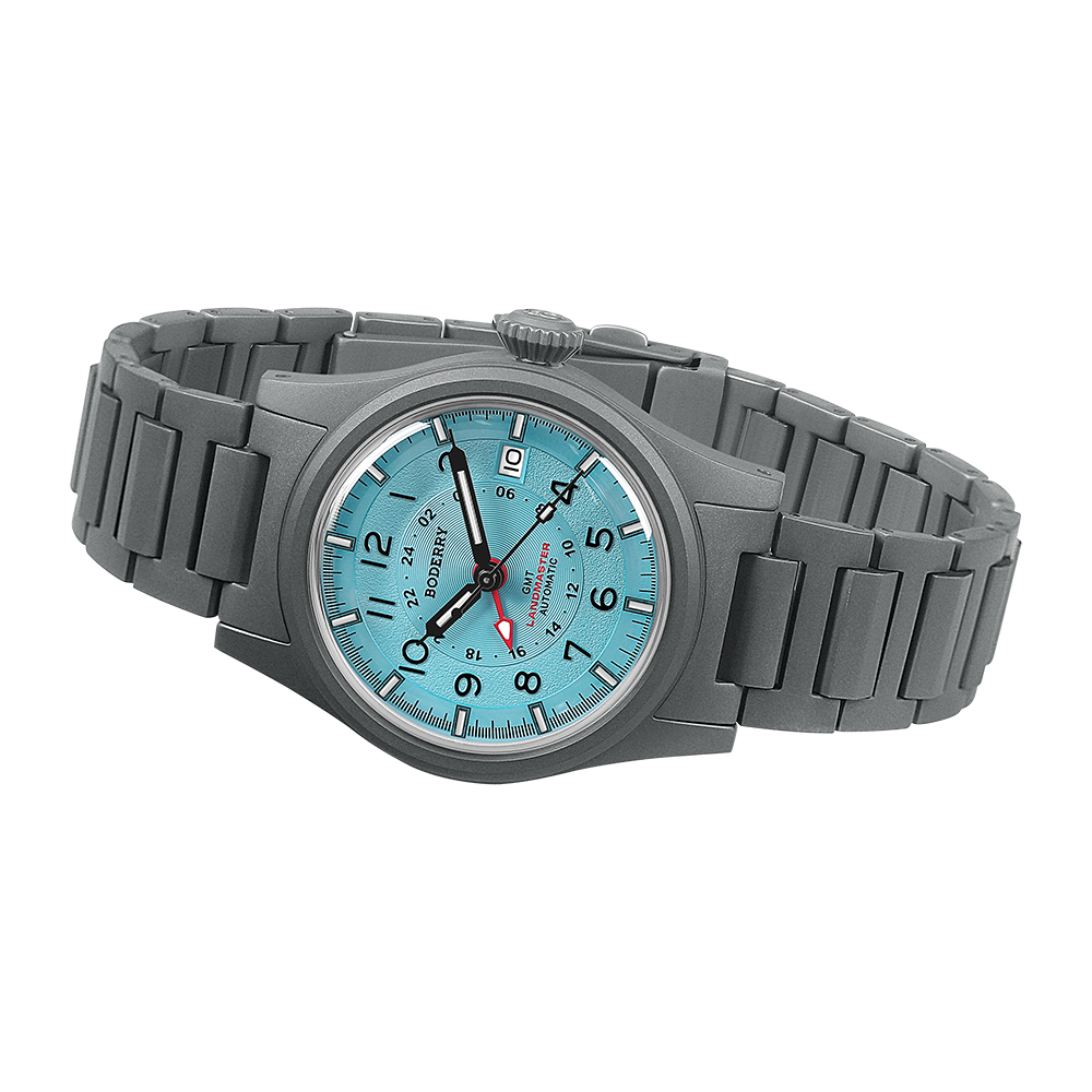 Boderry LANDMASTER GMT полевые – обзор и цена Field Watch Titanium 100M Sapphire