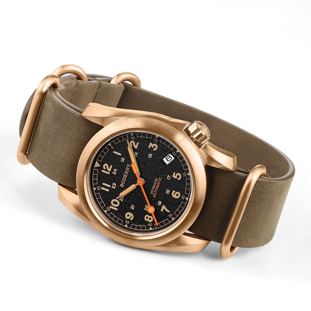 Часы Boderry Field, бронзовый  – обзор и цена Field Watch Titanium 100M Sapphire