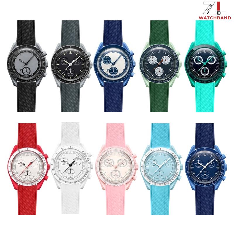 Ремешок из фторкаучука 19 мм,  – обзор и цена Fkm Rubber Dive Watch Strap 20Mm