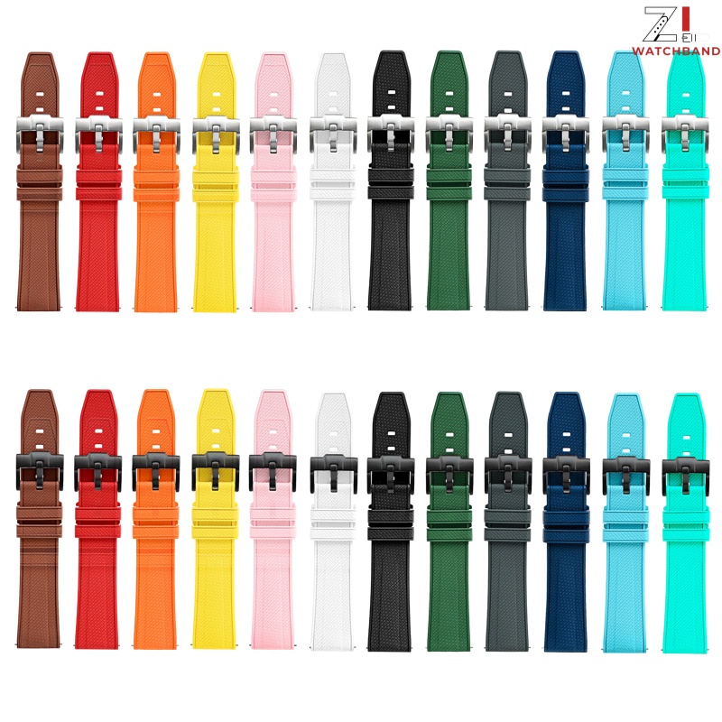Ремешок из фторкаучука 19 мм,  – обзор и цена Fkm Rubber Dive Watch Strap 20Mm