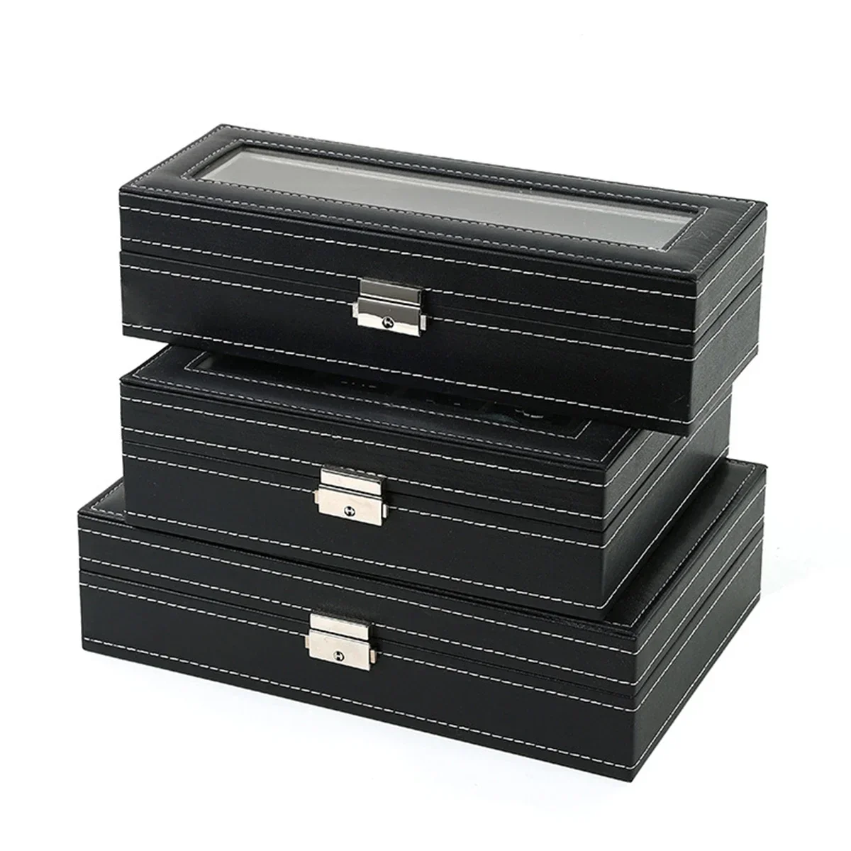 Коробка для часов из искусстве – обзор и цена Watch Display Case Glass Top 12 Slots