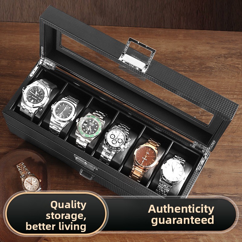 Горячая распродажа: Коробка-ор – обзор и цена Watch Display Case Glass Top 12 Slots