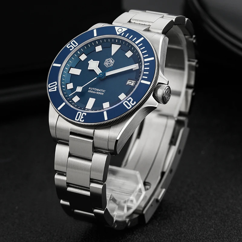 Часы для дайвинга San Martin S – обзор и цена Titanium Automatic Watch 300M Sapphire